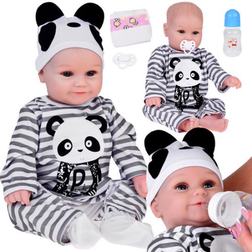 Elegáns 45 cmes baba -Panda fiú